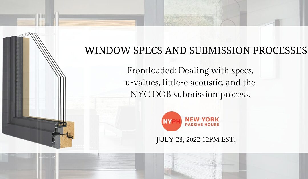 Window Specs and Submission Processes